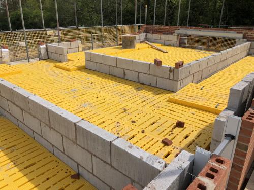 Safety decking for new builds in Stalmine, near Blackpool, Lancashire